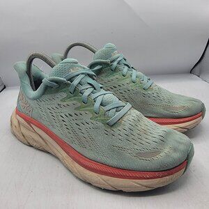 Hoka One One Clifton 8 Womens 8 D Wide Athletic Shoes Running Walking Outdoors